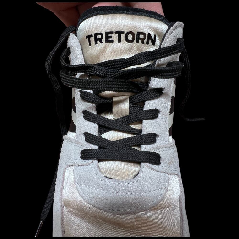 TRETORN Loyola 2.0 Women's Sz 8 Sneakers Black Cream Gray Athleisure Shoes READ - Picture 14 of 15